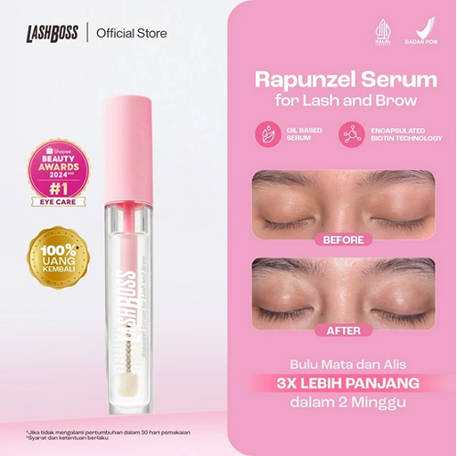 LashBoss Serum Bulu Mata dan Alis Rapunzel Serum